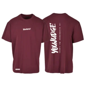 Tshirt oversize YouJudge Burgundy